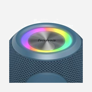 Hama Enceinte Portable Mono 5W Bluetooth 5.3, Autonomie 10h, Batterie 1200mAh, MicroSD, TWS, Entrée AUX, USB-C, Bleu, 111x111x87mm - Miniature 4