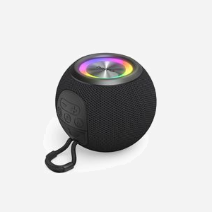 Hama 00188237 Enceinte Portable Mono 5W Bluetooth 5.3, Portée 10m, Autonomie 10h, Batterie 1200mAh, Lecteur MicroSD, TWS, Noir - Miniature 1