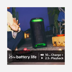 Enceinte Party Sony SRSXV500B Noir - Haut-parleur 1x, Tweeter 2x 6cm, Woofer 2x 14cm, Bluetooth 5.2, USB Type-A, IPX4, 20-20000Hz, Autonomie 25h - Miniature 3