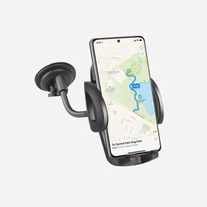 SBS Support Passif Voiture TE0UCH20W pour Smartphone/Mobile (3,3-11,8cm), Ventouse, Rotation 360°, ABS, Écrans jusqu'à 6", Noir - Miniature 1
