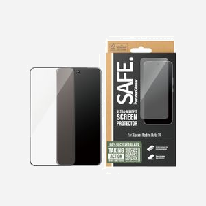 PanzerGlass SAFE. by ® Protection écran Xiaomi Redmi Note 14 Ultra-Wide, verre trempé, résistant rayures/chocs, 0.66mm, revêtement oléophobique, kit installation inclus - Miniature 2