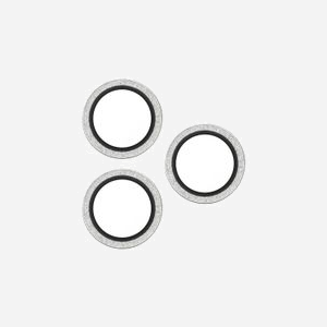PanzerGlass Hoops Protecteur d'Objectif Caméra Argent Pailleté pour iPhone 16/17 Pro/Pro Max - Verre Trempé & Silicone - Résistant Rayures/Chocs - 42.3x44.5mm - Miniature 4