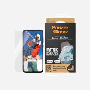 PanzerGlass ECO MATRIX Protection d'écran pour Samsung Galaxy A55 5G, Ultra-Wide Fit, PET/Silicone, 0.26mm, Anti-rayures/chocs, AlignerKit inclus - Miniature 2