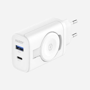 3MK Chargeur Secteur 33W GaN Blanc : USB-C Power Delivery 3.0 33W + USB-A Quick Charge 3.0, Recharge sans Fil Qi, Smartphones, Tablettes, Smartwatches - Miniature 3
