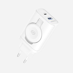 3MK Chargeur Secteur 33W GaN Blanc : USB-C Power Delivery 3.0 33W + USB-A Quick Charge 3.0, Recharge sans Fil Qi, Smartphones, Tablettes, Smartwatches - Miniature 5
