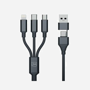 Câble 3MK Hyper Cable 3in1 USB - Connecteurs multiples - 1 pièce - Référence 5903108541244 - Miniature 1