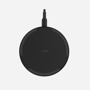 Belkin WIA012kqBK Chargeur Secteur Noir 15W Qi Charge Rapide Smartphone - USB-C - Protection Surtension/Surcharge - Câble 1.5m - Adaptateur Secteur 20W Type C - Miniature 5
