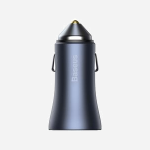 Baseus CCJD-0G Chargeur Allume-Cigare Intérieur 40W Gris, Double Port USB (Type-A 3.2 Gen 1 + Type-C), 12-24V, pour Smartphone - Miniature 2