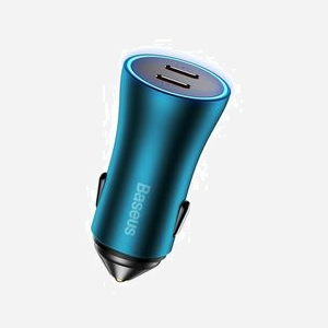 Baseus CGJP000003 Chargeur Auto Allume-cigare Universel 2x USB-C 40W (20W par port) Power Delivery, Quick Charge 3.0, FCP, 12-24V, protections multiples. - Miniature 3
