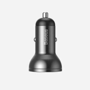 Baseus AB2XUSBAKBK Chargeur Auto Universel 24W Double USB 2.0 4.8A Noir/Gris avec Câbles USB Type-A vers USB Type-C, USB-C vers Lightning et Micro-USB Type-B - Miniature 4