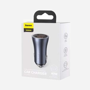 Baseus CCJD-A0G Chargeur Auto Universel 40W Gris - Allume-cigare 2 Ports USB-A 3.2 Gen 1 (3.1 Gen 1) Charge Rapide 5V/3A 9V/2A 12V/1.5A 12-24V - Miniature 3