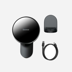 Baseus WXJN-01 Chargeur Auto USB à Induction 15W pour Téléphone Portable (5-12V, 2A) - Noir - Dimensions 48.1x34.6x25.9mm - Compatible Smartphones - Miniature 3