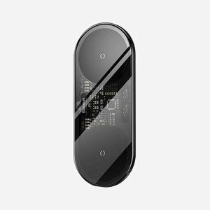 Baseus Chargeur USB 20W avec Recharge sans Fil & Écran LED Digital, Compatibilité Casques/Smartphones, 1x USB-C, Noir, Android/iOS, 70x170x7mm - Miniature 2