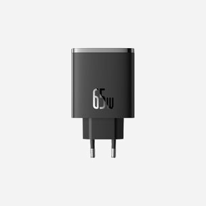 Baseus Chargeur Secteur Universel 3 Ports (2x USB-C 65W Power Delivery 3.0, 1x USB-A 30W Quick Charge 3.0/2.0) Noir - Protection Surtension/Sous-tension 110-240V - Miniature 4
