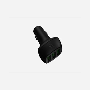 Green Cell CADGC01 Chargeur Allume-Cigare Universel 3x USB 2.0 Ultra Charge 18W 12/24V avec Protections Surtension/Surcharge Noir - Miniature 3