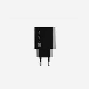 NATEC Chargeur Secteur Universel 18W Noir - USB-A 3.0 Quick Charge 3.0 - 5V/3A, 9V/2A, 12V/1.5A - 100-240V - Réf. NUC-2058 - Miniature 2
