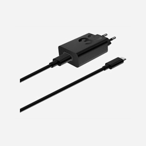 Motorola TurboPower 33W Chargeur Secteur Universel Noir (EU) avec GaN, USB-C, Charge Rapide TurboPower, 100-240V, câble USB-C inclus - Miniature 1