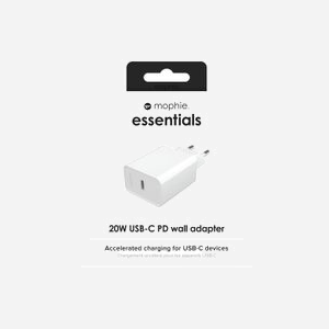 mophie essentials Adaptateur Secteur 20W USB-C PD Universel Blanc - Charge Rapide Intérieure - 1 Port USB-C - Compatible MagSafe - Type de Prise Type C - Miniature 5