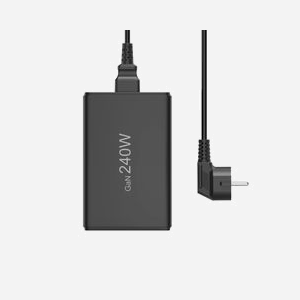 Hama Chargeur Secteur Multi-Ports USB 5 Sorties 240W Noir - 4x USB-C Power Delivery + 1x USB-A Qualcomm Quick Charge 3.0 - GaN - Protection Surcharge/Court-Circuit - Miniature 4