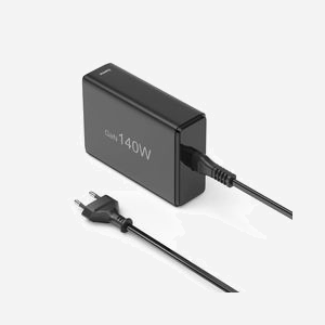 Chargeur secteur Hama 00201978 140W GaN, 5 ports USB (3 Type-C Power Delivery, 2 Quick Charge 3.0), Noir, protections surcharge/court-circuit, câble 1.5m - Miniature 3
