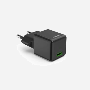 Chargeur secteur Hama 00201986 30W USB-C Power Delivery 3.0/Quick Charge 3.0 GaN Noir 110-240V Compatible Smartphone/Tablette Protection Surcharge/Court-circuit - Miniature 2