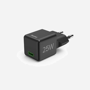 Hama 00201985 Chargeur Secteur USB-C 25W Power Delivery 3.0 / Quick Charge 3.0 Noir - 1 Port USB-C - 110-240V - Protections Surtension/Court-circuit - Miniature 1