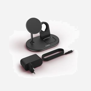 Hama MagCharge Multi Noir - Chargeur Secteur Intérieur 15W pour Casque, Smartphone, Montre - Recharge sans Fil, Charge Rapide, Protection Surtension/Surcharge/Court-circuit - Miniature 3