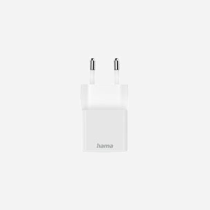 Chargeur Secteur Hama 00201652 USB-C 25W Quick Charge 3.0, 100-240V, Sortie 3.3-11V/3A, Protections Surtension/Surcharge/Court-circuit, Blanc. - Miniature 2