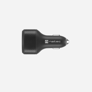 Chargeur Allume-Cigare Universel NATEC NUC-1981, 2x USB-A 3.2 Gen 1, 1x USB-C Quick Charge 3.0, Power Delivery 60W, 12-24V, Protection Surtension/Surintensité/Surchauffe - Miniature 4