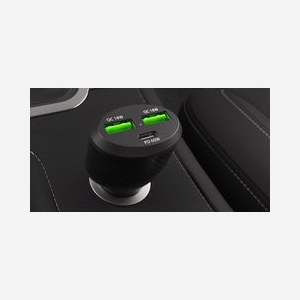 Chargeur Allume-Cigare Universel NATEC NUC-1981, 2x USB-A 3.2 Gen 1, 1x USB-C Quick Charge 3.0, Power Delivery 60W, 12-24V, Protection Surtension/Surintensité/Surchauffe - Miniature 5