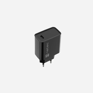 NATEC NUC-2060 Chargeur Secteur Universel 1x USB-C 20W Power Delivery & Quick Charge 3.0, 100-240V, Noir, PPS, Certifié CE/RoHS/UKCA - Miniature 2