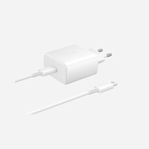 Samsung EP-TA845 Chargeur Secteur 45W Blanc, 1 port USB-C, Quick Charge 2.0, Tension de sortie max. 21V, Compatibilité Smartphone. - Miniature 3