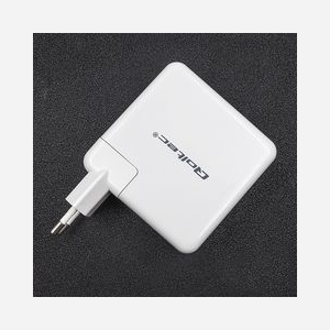 Qoltec 51710 Chargeur Secteur Universel 108W, Double Port USB-A + USB-C, Charge Rapide GaN, 220-240V, Protections Surtension/Surchauffe - Miniature 3