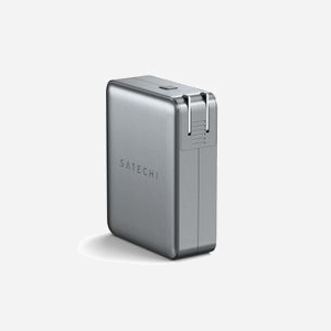 Satechi ST-W145GTM : Chargeur Secteur Universel 4 Ports USB-C Power Delivery 3.1 (145W max) GaN Argent Compatible MacBook Pro/Air, iPad, iPhone, Galaxy, Pixel