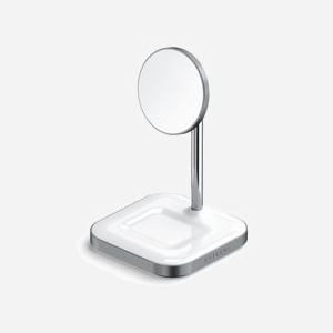 Satechi ST-WMCS2M Chargeur USB-C Intérieur à Induction 7.5W Argent/Blanc pour Smartphone & Casques compatible MagSafe (iPhone 12 et ultérieurs) - Miniature 3
