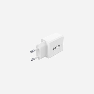 UNITEK P1113A-EU : Chargeur secteur Universel 2 ports USB 2.0, 5V/2.4A (12W), Charge rapide, Entrée 100-240V, Blanc, 37.7x78x24.5mm