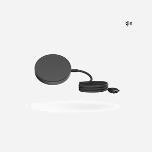 ZENS Chargeur Intérieur USB-C 15W Noir Qi2 Compatible Casque/Smartphone, Recharge Sans Fil & Rapide, Aluminium, câble 1m, 6cm Diamètre, 70g ZESC17B/00 - Miniature 3