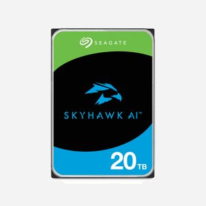 Seagate SkyHawk AI 20To HDD 3.5" SATA III 7200RPM 512Mo - Surveillance, 240Mo/s, 32 canaux IA, MTBF 2500000h, 0-65°C - Miniature 2