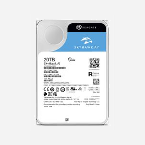 Seagate SkyHawk AI 20To HDD 3.5" SATA III 7200RPM 512Mo - Surveillance, 240Mo/s, 32 canaux IA, MTBF 2500000h, 0-65°C - Miniature 4