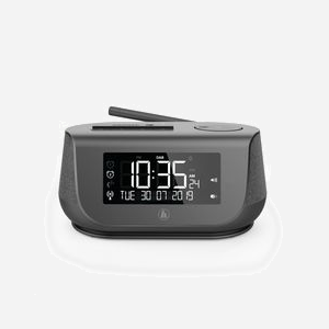 Hama DR36SBT Radio Horloge Numérique Noir - Tuner DAB/DAB+/FM, LCD 4.16", Bluetooth 5.0, USB (Micro-USB/Type-A), 4W RMS, Alarme, OSD Multilingue - Miniature 1