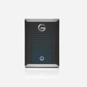 SanDisk G-DRIVE PRO 2 To SSD Externe - Thunderbolt 3 - 2.8 Gbit/s - Noir/Acier inoxydable - Compatible Windows 10 et macOS 10.13+ - Miniature 2