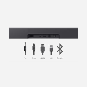 TCL Barre de Son 2.0 S45HE Titane, 50W RMS, Décodeurs DTS:X, Dolby Atmos, Bluetooth 5.2, HDMI 2.1 eARC, USB, Modes Égaliseur Film/Musique/TV - Miniature 4