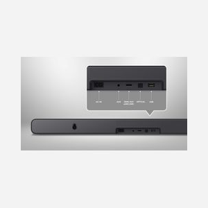 TCL Barre de Son 2.0 S45HE Titane, 50W RMS, Décodeurs DTS:X, Dolby Atmos, Bluetooth 5.2, HDMI 2.1 eARC, USB, Modes Égaliseur Film/Musique/TV - Miniature 5