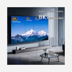 UNITEK Câble HDMI 2.1 10m Type A Mâle-Mâle, Contacts Or, 48 Gbit/s, 3D, HDR10, ARC, HDCP 2.3, Résolution 7680x4320, 144Hz, AWG30, Noir - Miniature 5