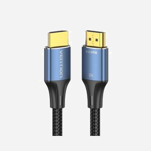 Câble HDMI Vention ALGLI 1m, HDMI Type A Mâle/Mâle, HDMI 2.1, 48 Gbit/s, 3D, 7680x4320 8K, AWG30, Contacts Or, Bleu - Miniature 3
