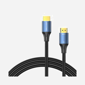 Câble HDMI Vention ALGLI 1m, HDMI Type A Mâle/Mâle, HDMI 2.1, 48 Gbit/s, 3D, 7680x4320 8K, AWG30, Contacts Or, Bleu - Miniature 4