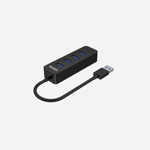 UNITEK uHUB Q4 Hub USB 3.2 Gen 1 Type-A et Type-C Noir, 4 Ports Type-A, 1 Port Type-C, 5000 Mbit/s, Boîtier ABS, Alimentation USB 5V/2A - Miniature 2