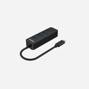 UNITEK uHUB Q4 - Hub USB 3.2 Gen 1 Type-C 4 Ports Type-A + 1 Port Type-C - 5000 Mbit/s - ABS Noir - Alimentation USB 5V/2A - 86.8x26x17mm - Miniature 2
