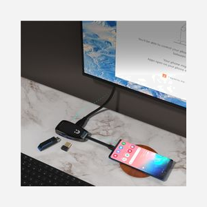 UNITEK uHUB Q4+ Hub USB-C 3.2 Gen 2, 2x USB-A, 1x USB-C, HDMI 2.0 4K 60Hz, Power Delivery 100W, Noir - Réf. D1053A - Miniature 5