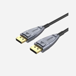 UNITEK C1616GY - Câble DisplayPort 1.4, 10 mètres, Connecteur mâle/mâle, Bande passante 32.4 Gbit/s, Refresh Rate 60Hz, Noir/Gris
